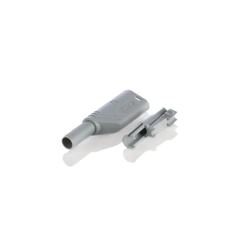 Hirschmann Test & Measurement Grey Male Banana Plug, 4 mm Connector, Screw Termination, 1000 V AC, 1000 V DC, 24A 934099106