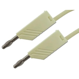 Hirschmann Test & Measurement Connector Test Lead 32A, 30 V AC, 60 V DC, White, 2 m Length 934066107