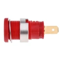 Hirschmann Test & Measurement Red Female Banana Socket 4 mm Connector Tab Termination 1000 V ac/dc 25A Gold 972355101
