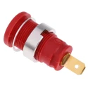 Hirschmann Test & Measurement Red Female Banana Socket 4 mm Connector Tab Termination 1000 V ac/dc 25A Gold 972355101