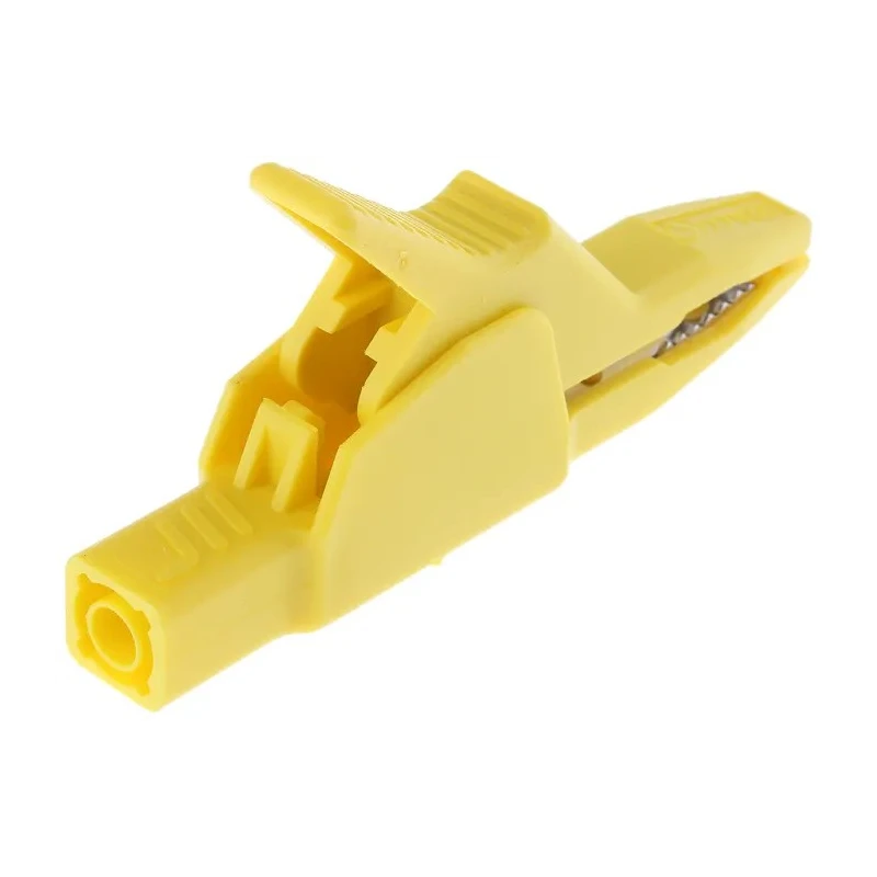 Hirschmann Test & Measurement Yellow Crocodile Clip Brass Contact 32A Insulated 972405103