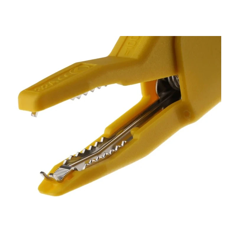 Hirschmann Test & Measurement Yellow Crocodile Clip Brass Contact 32A Insulated 972405103