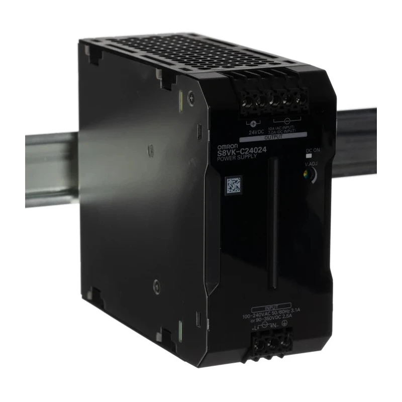 Omron S8VK-C Switched Mode DIN Rail Power Supply AC/DC Input 100-264V AC, 90-350V DC, 24V DC Output 10A 240W 