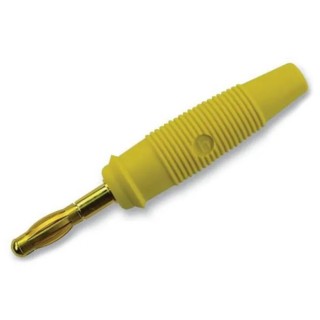 Hirschmann Test & Measurement Yellow Male Banana Plug 4 mm Connector Solder Termination 60V DC 32A Gold Plating 972518703