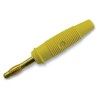 Hirschmann Test & Measurement Yellow Male Banana Plug 4 mm Connector Solder Termination 60V DC 32A Gold Plating 972518703