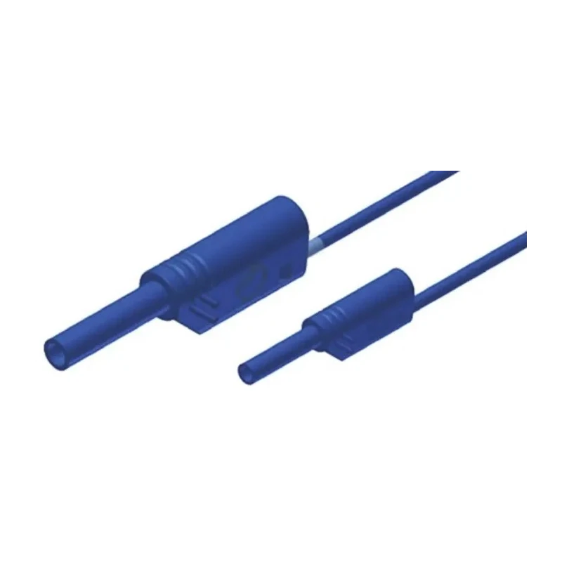 Hirschmann Test & Measurement Connector Test Lead 10A, 1000 V AC/DC, Blue, 1m Lead Length 975163102