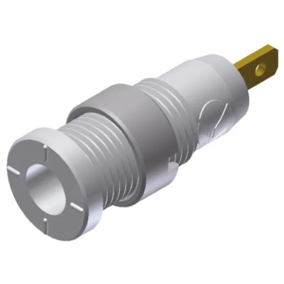 Hirschmann Test & Measurement White Female Banana Socket 2 mm Connector, Tab Termination, 1000 V AC/DC, 10A 975455707