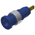 Hirschmann Test & Measurement Blue Female Banana Socket 2 mm Connector Tab Termination 1000 V AC/DC 10A Gold 975455702