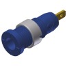 Hirschmann Test & Measurement Blue Female Banana Socket 2 mm Connector Tab Termination 1000 V AC/DC 10A Gold 975455702
