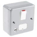 MK Electric 13A 1 Gang Switched Fused Spur High Grade Thermoset Material White Screwless K932ALM