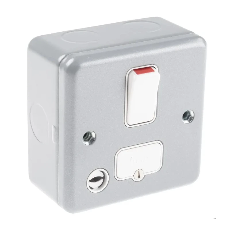 MK Electric 13A 1 Gang Switched Fused Spur High Grade Thermoset Material White Screwless K932ALM