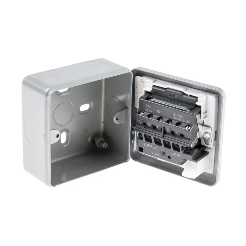 MK Electric 13A 1 Gang Switched Fused Spur High Grade Thermoset Material White Screwless K932ALM