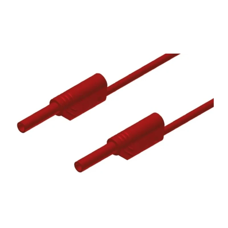 Hirschmann Test & Measurement Connector Test Lead 10A, 1000V AC/DC, Red, 500mm Lead Length 975695701
