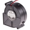 RS PRO Centrifugal Blower Fan 75 x 75 x 30 mm, 24V DC, 10 CFM, Brushless Ball Bearing, 3000 RPM 787-4013