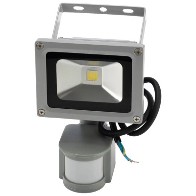 RS PRO PIR Included Floodlight, 1 LED, IP65 Rated, 265V AC, 50W Incandescent Equivalent IP65