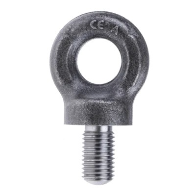 RS PRO Carbon Steel Galvanised Eye Bolt M20 Thread Size 27 mm Thread Length 27 mm 1.6 t Working Load Limit 673-664