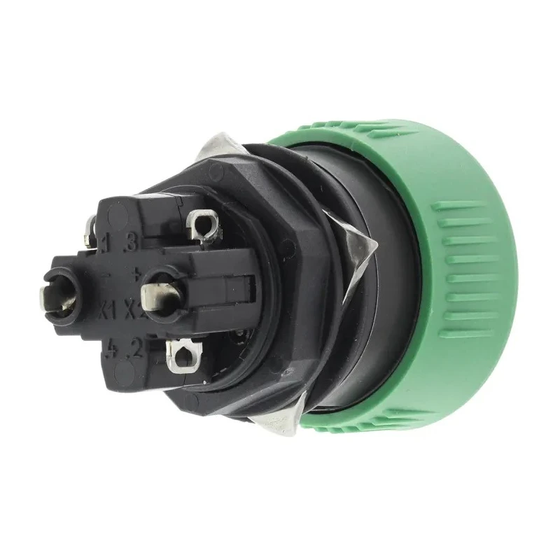 EAO Push Button Switch Momentary Panel Mount 16 mm Cutout DPDT IP65 250 V ac 51-156.0255