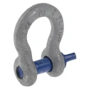 RS PRO Zinc Plated Steel Bow Shackle 1 Ton Safe Working Load Screw Pin 9.65mm Diameter 16.8mm Jaw Width 674-083