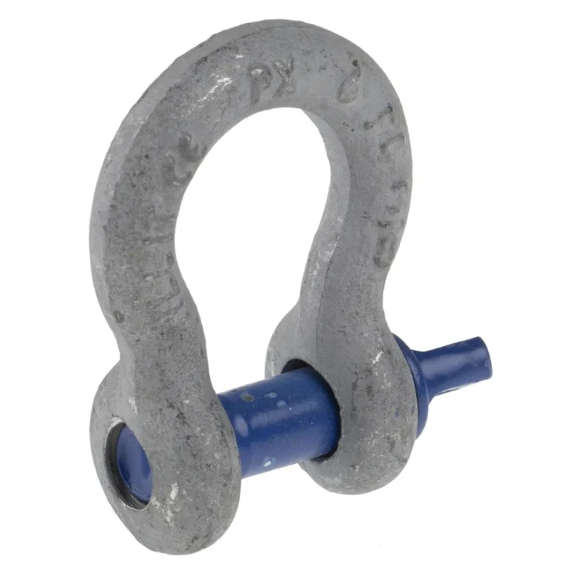 RS PRO Zinc Plated Steel Bow Shackle 1 Ton Safe Working Load Screw Pin 9.65mm Diameter 16.8mm Jaw Width 674-083
