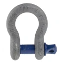 RS PRO Zinc Plated Steel Bow Shackle 1 Ton Safe Working Load Screw Pin 9.65mm Diameter 16.8mm Jaw Width 674-083