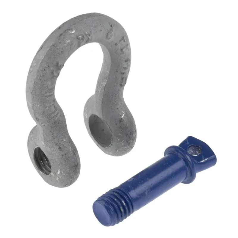 RS PRO Zinc Plated Steel Bow Shackle 1 Ton Safe Working Load Screw Pin 9.65mm Diameter 16.8mm Jaw Width 674-083