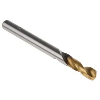 RS PRO HSS G Twist Stub Drill Bit 13mm Size, 66mm Overall Length, 6mm Shank, Titanium Nitride Finish, 5 Pieces 787-7286