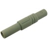 Hirschmann Test & Measurement Grey Male Banana Plug 4 mm Connector, Screw Termination, 1000 V AC/DC, 24A, Nickel 934097106