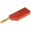 Hirschmann Test & Measurement Red Male 4 mm Banana Plug Screw Termination 30 V AC, 60 V DC, 24 A, Gold Plating 934100701