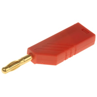 Hirschmann Test & Measurement Red Male 4 mm Banana Plug Screw Termination 30 V AC, 60 V DC, 24 A, Gold Plating 934100701