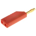 Hirschmann Test & Measurement Red Male 4 mm Banana Plug Screw Termination 30 V AC, 60 V DC, 24 A, Gold Plating 934100701