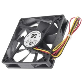 ARX CeraDyna Series Ceramic Bearing Axial Fan 12V DC, 61 m³/h Air Flow, 2.52 W, 3500 RPM, IP20, 80 mm x 80 mm x 15.3 mm 