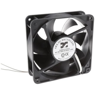 ARX CeraDyna Series Multi-Voltage AC to DC Axial Fan 100V AC, 240V AC, 158 m³/h Air Flow, 66W Power, 300mA Max Current IP20