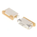 Molex 1 mm Pitch 4 Way Right Angle Female FPC Connector ZIF Top Contact 52207-0433