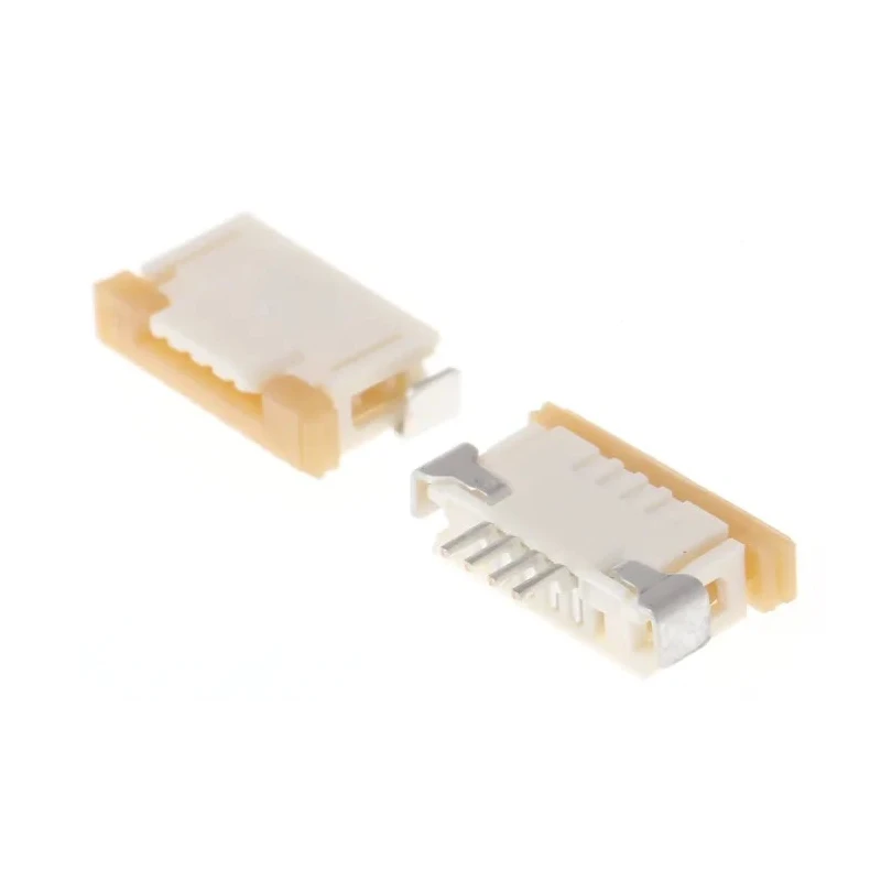 Molex 1 mm Pitch 4 Way Right Angle Female FPC Connector ZIF Top Contact 52207-0433