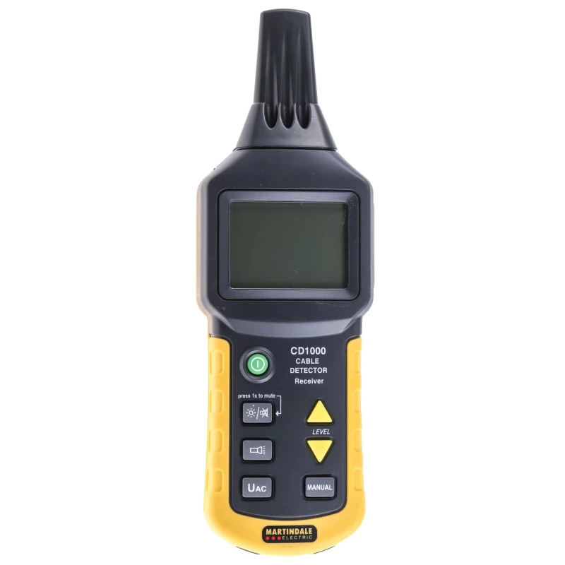 Martindale Cable Tracer with LCD Display, Cable Detection Depth 2.5m, 60 Hz Frequency, Maximum Safe Working Voltage CD1000