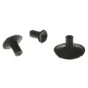 Ersa 9 mm Flat Silicone Suction Cup with One-Touch Fitting Vertical Vacuum Entry SVP13A