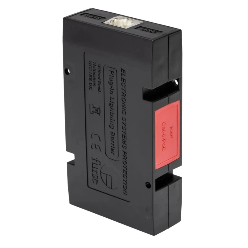 WJ Furse ESP Cat-6 Surge Suppressor Unit 58V Maximum Voltage 10kA Maximum Surge Current DIN 7TCA085400R0024 ESP CAT-6/POE