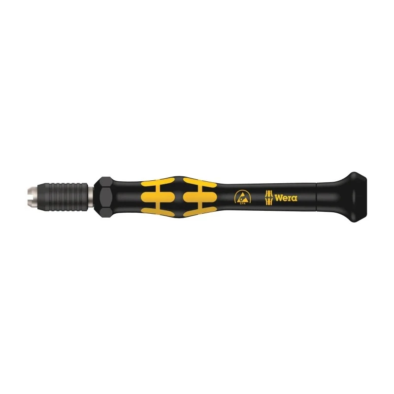 Wera Bit Holder Screwdriver, 23 mm Blade Length, 97 mm Overall Length, Insulated, ESD Safe 05300004001