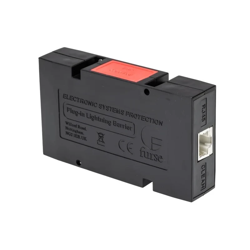 WJ Furse ESP Cat-6 Surge Suppressor Unit 58V Maximum Voltage 10kA Maximum Surge Current DIN 7TCA085400R0024 ESP CAT-6/POE
