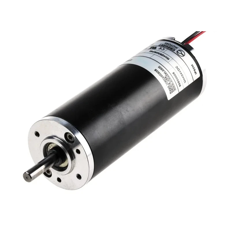 Crouzet Brushed DC Motor, 51 W, 24V DC, 110 mNm Torque, 3000 RPM, 6 mm Shaft Diameter 89850008