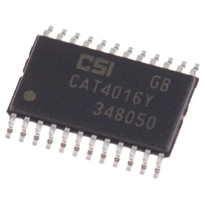 onsemi LED Driver IC, 3V dc, 5.5 V dc, 1.6 A Output Current, 24-Pin TSSOP CAT4016Y-T2