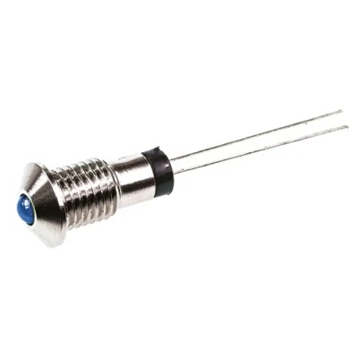 Marl Blue LED Panel Mount Indicator 570 Series 6 mm 4.5V Lead Pin Termination 570-320-04
