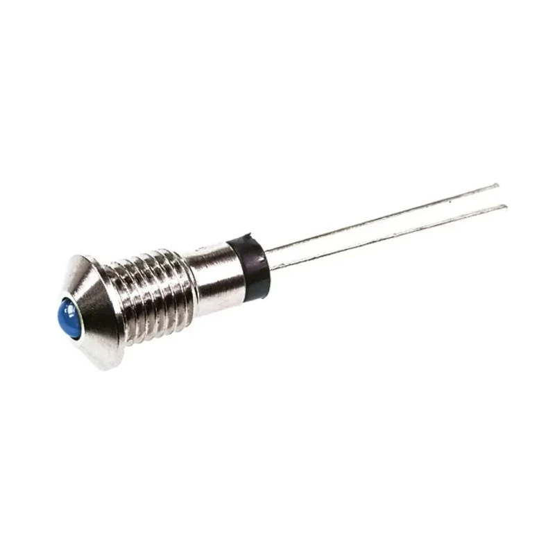 Marl Blue LED Panel Mount Indicator 570 Series 6 mm 4.5V Lead Pin Termination 570-320-04
