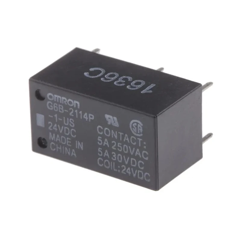 Omron PCB Power Relay 24V DC Coil 5A Switching Current G6B-2114P-1-US DC24