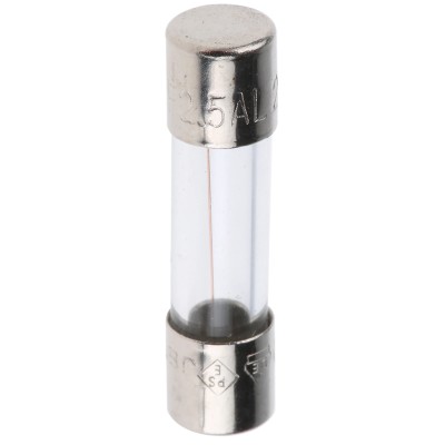 Schurter 2.5A Fast Acting Glass Cartridge Fuse 5 x 20 mm 250V AC FSF Series 0034.1520