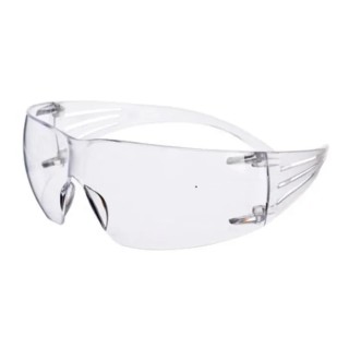 3M SecureFit SF200 Eye Protection Safety Glasses, Anti-Mist, Fog Resistant, Scratch Resistant Clear Polycarbonate Lens SF200