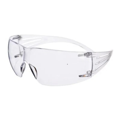 3M SecureFit SF200 Eye Protection Safety Glasses, Anti-Mist, Fog Resistant, Scratch Resistant Clear Polycarbonate Lens SF200