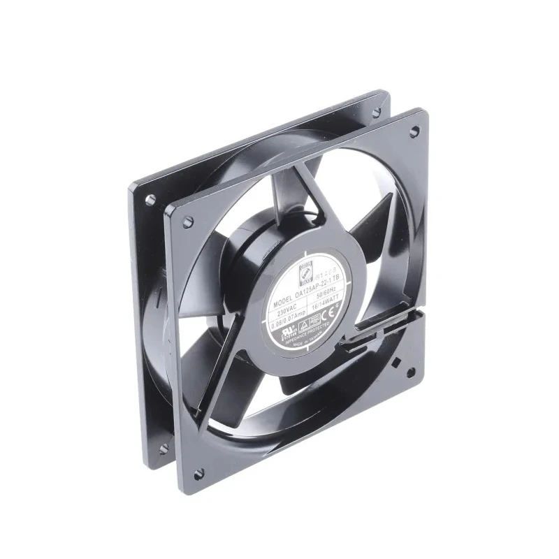 RS PRO AC Dual Ball Bearing Axial Fan 230V ac, 14 W, 127.4 m³/h Air Flow, IP44, 120 mm Frame, Model IP44