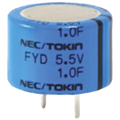 KEMET 47 mF Electric Double Layer Supercapacitor 5.5V dc Through Hole Radial Terminal FYL0H473ZF