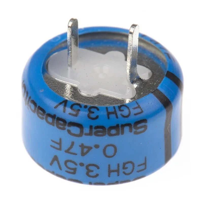 KEMET 0.47 F 3.5V DC Electric Double Layer Through Hole Supercapacitor -20 to 80% Tolerance FGH0V474ZF